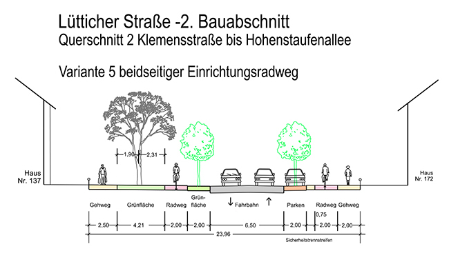 Lütticher Straße - Variante 5